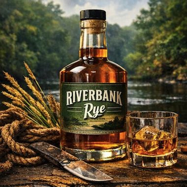 Riverbank Rye bottle